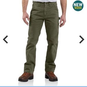 NWT Green Carhartt Washed Twill Dungarees 32x30